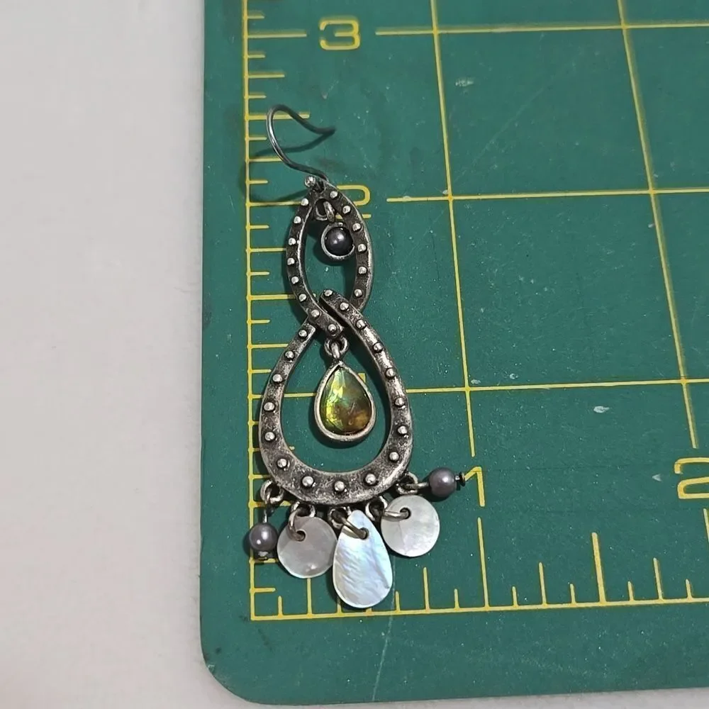 Vintage Sterling Silver Teardrop Earrings